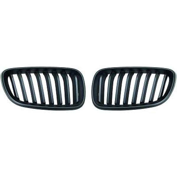 BMW 2-Serie F22/23 13-17 Enkelribbad Mattsvart Sportgrill / Njurar DIEDERICHS i gruppen Välj bilmodell / BMW / 1-serie 2-serie (F20-F23) 2011-2019 / Styling / Grill hos DDESIGN Scandinavia AB (1235240)