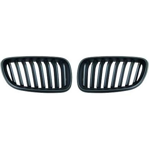 BMW 2-Serie F22/23 13-17 Enkelribbad Mattsvart Sportgrill / Njurar DIEDERICHS i gruppen Bilmodeller / BMW / 1-serie 2-serie (F20-F23) 2011-2019 / Styling / Grill hos DDESIGN AB (1235240)