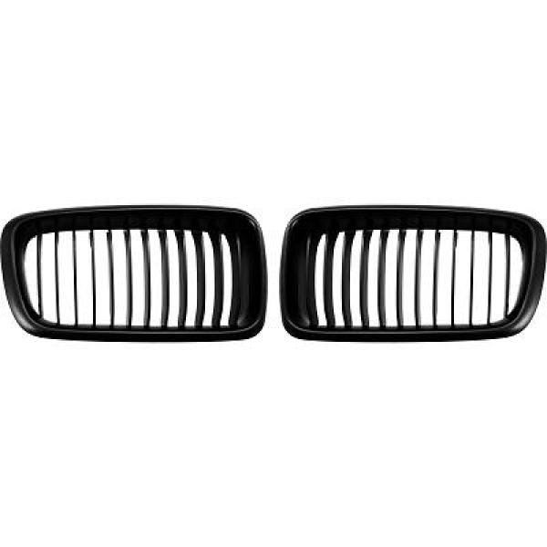 BMW 7-Serie E38 95-02 Enkelribbad Mattsvart Sportgrill / Njurar DIEDERICHS i gruppen Välj bilmodell / BMW / 7-serie (E38) 94-01 / Styling hos DDESIGN Scandinavia AB (1242240)