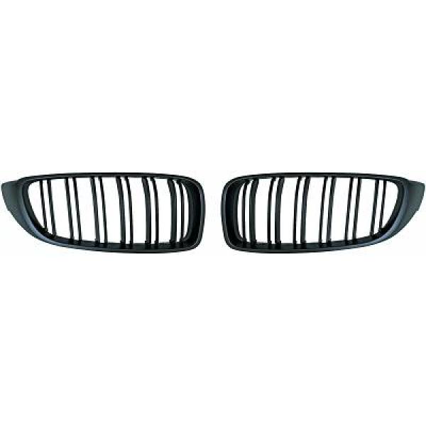 BMW 4-Serie F32/33/36 13-21 Enkelribbad Mattsvart Sportgrill / Njurar Sport-Look DIEDERICHS i gruppen Välj bilmodell / BMW / 3-serie-4-serie (F30-F36) 11-19 / Styling / Grill hos DDESIGN Scandinavia AB (1245340)