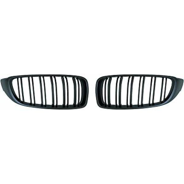 BMW 4-Serie F32/33/36 13-21 Enkelribbad Mattsvart Sportgrill / Njurar Sport-Look DIEDERICHS i gruppen Bilmodeller / BMW / 3-serie-4-serie (F30-F36) 11-19 / Styling / Grill hos DDESIGN AB (1245340)