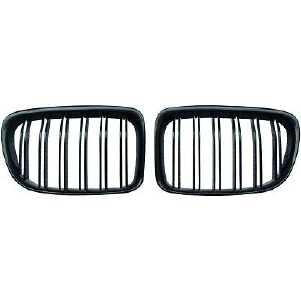 BMW X1 E84 09-15 Dubbelribbad Blanksvart Sportgrill / Njurar Performance-Look DIEDERICHS i gruppen Välj bilmodell / BMW / X1 (E84) 09-15 / Styling / Grill hos DDESIGN Scandinavia AB (1265540)
