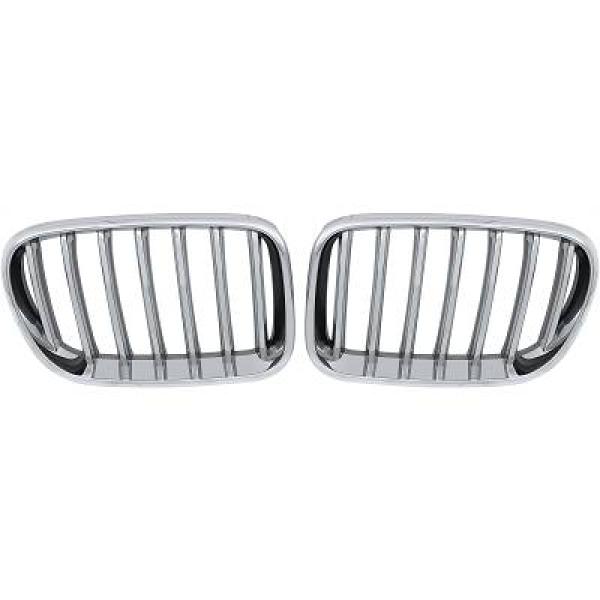 BMW X3 F25 10-14 Enkelribbad Kromad Sportgrill / Njurar DIEDERICHS i gruppen Välj bilmodell / BMW / X3 (F25) 10-17 hos DDESIGN Scandinavia AB (1276240)