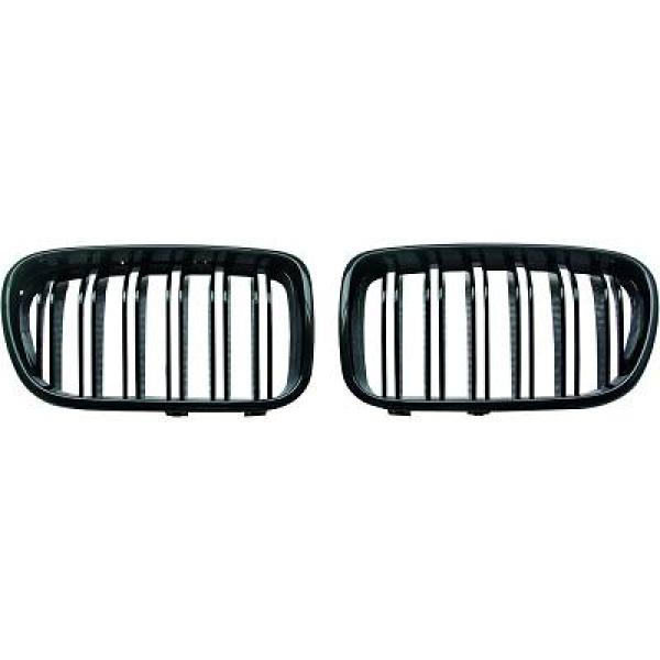 BMW X3 F25 10-14 Dubbelribbad Blanksvart Sportgrill / Njurar Sport-Look DIEDERICHS i gruppen Välj bilmodell / BMW / X3 (F25) 10-17 hos DDESIGN Scandinavia AB (1276440)