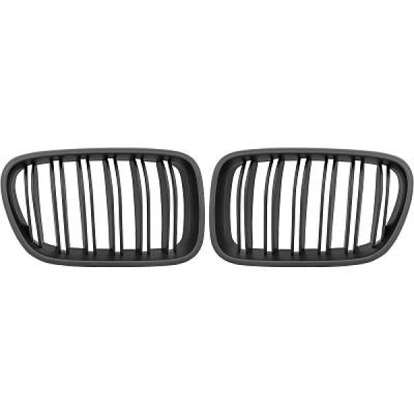 BMW X3 F25 10-13 Dubbelribbad Mattsvart Sportgrill / Njurar Sport-Look DIEDERICHS i gruppen Välj bilmodell / BMW / X3 (F25) 10-17 hos DDESIGN Scandinavia AB (1276442)