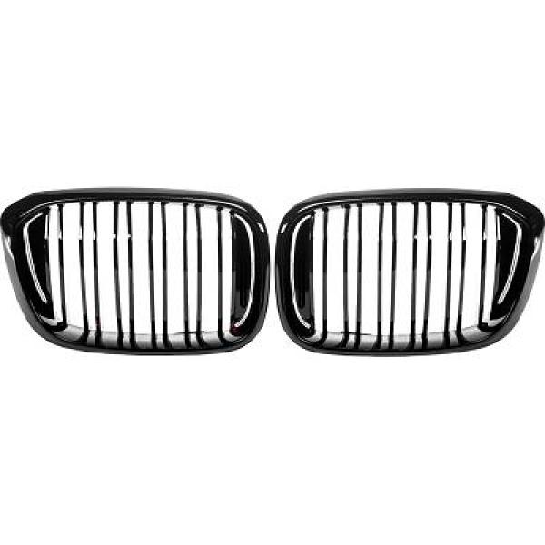BMW X3 G01 18+ Dubbelribbad Blanksvart Sportgrill / Njurar Sport-Look DIEDERICHS i gruppen Välj bilmodell / BMW / X3 (G01) 18+ hos DDESIGN Scandinavia AB (1277241)