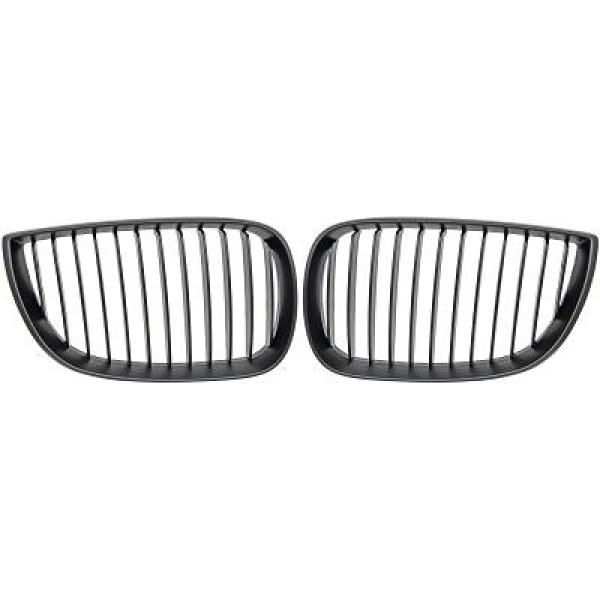 BMW 1-Serie E87 04-07 Enkelribbad Mattsvart Sportgrill / Njurar DIEDERICHS i gruppen Välj bilmodell / BMW / 1-serie (E81-E87) 2004-2013 / Styling hos DDESIGN Scandinavia AB (1280240)