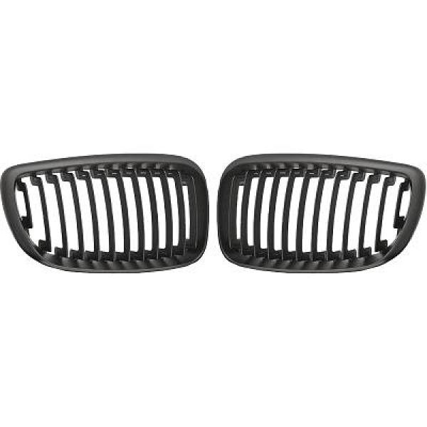 BMW 1-Serie E87 07-11 Enkelribbad Svart Sportgrill / Njurar DIEDERICHS i gruppen Välj bilmodell / BMW / 1-serie (E81-E87) 2004-2013 / Styling hos DDESIGN Scandinavia AB (1280440)