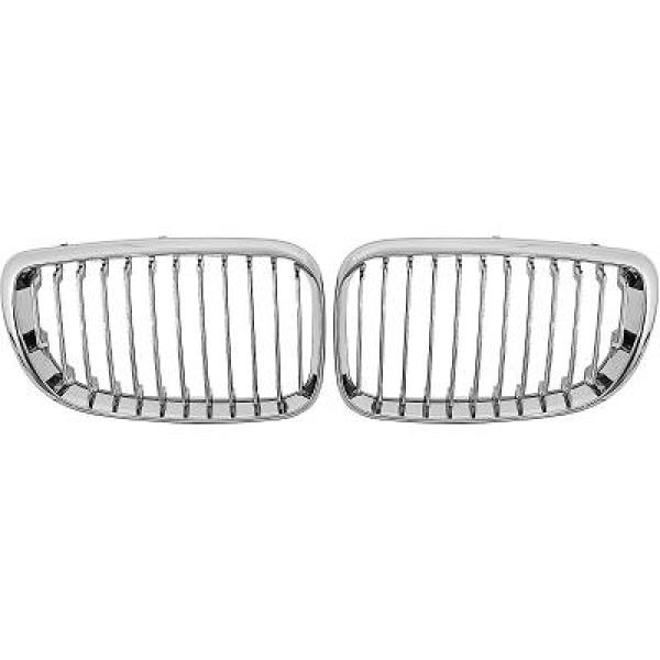 BMW 1-Serie E87 07-11 Enkelribbad Kromad Sportgrill / Njurar DIEDERICHS i gruppen Välj bilmodell / BMW / 1-serie (E81-E87) 2004-2013 / Styling hos DDESIGN Scandinavia AB (1280540)