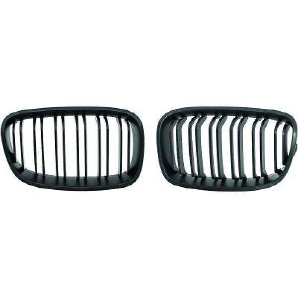 BMW 1-Serie F20 11-15 Dubbelribbad Mattsvart Sportgrill / Njurar Performance-Look DIEDERICHS i gruppen Välj bilmodell / BMW / 1-serie 2-serie (F20-F23) 2011-2019 / Styling / Grill hos DDESIGN Scandinavia AB (1281641)