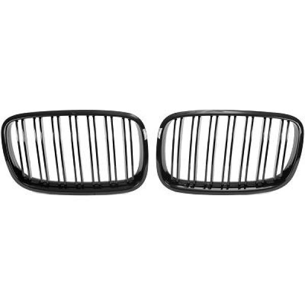 BMW X5/X6 E70 07-13 Dubbelribbad Blanksvart Sportgrill / Njurar Sport-Look DIEDERICHS i gruppen Välj bilmodell / BMW / X6 (E71) 08-14 / Styling hos DDESIGN Scandinavia AB (1291341)