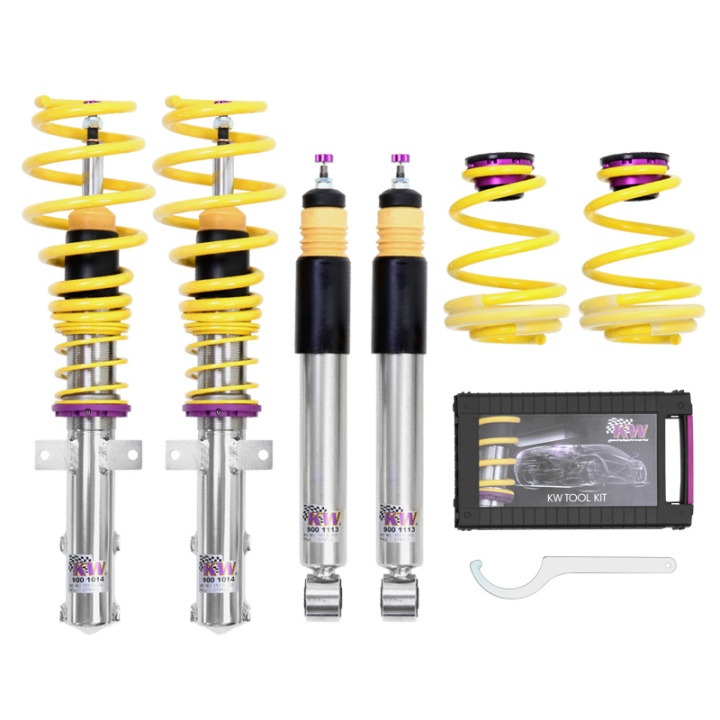 1521000A-1266 A6 (4G, 4G1) Sedan 2WD/4WD 03/11- Coiloverkit KW Suspension Inox 2