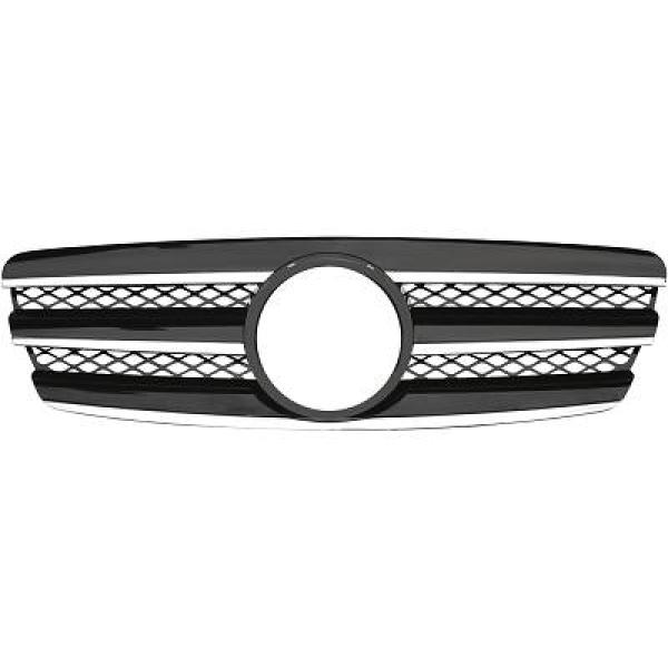 MERCEDES E-Class W211 02-06 Ribbad Svart/Krom Sportgrill CL-Look DIEDERICHS i gruppen Bilmodeller / Mercedes Benz / E-Class 02-09 (W211) / Styling hos DDESIGN AB (1615240)