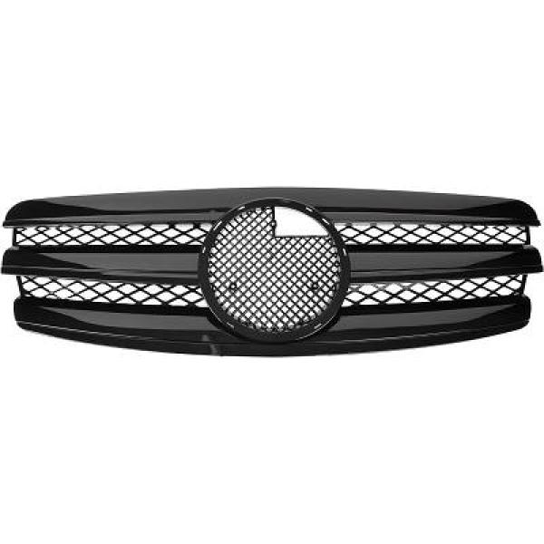 MERCEDES E-Class W211 02-06 Ribbad Svart Sportgrill CL-Look DIEDERICHS i gruppen Bilmodeller / Mercedes Benz / E-Class 02-09 (W211) / Styling hos DDESIGN AB (1615242)