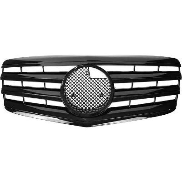 MERCEDES E-Class W211 06-09 Ribbad Svart Sportgrill CL-Look DIEDERICHS i gruppen Bilmodeller / Mercedes Benz / E-Class 02-09 (W211) / Styling hos DDESIGN AB (1615441)