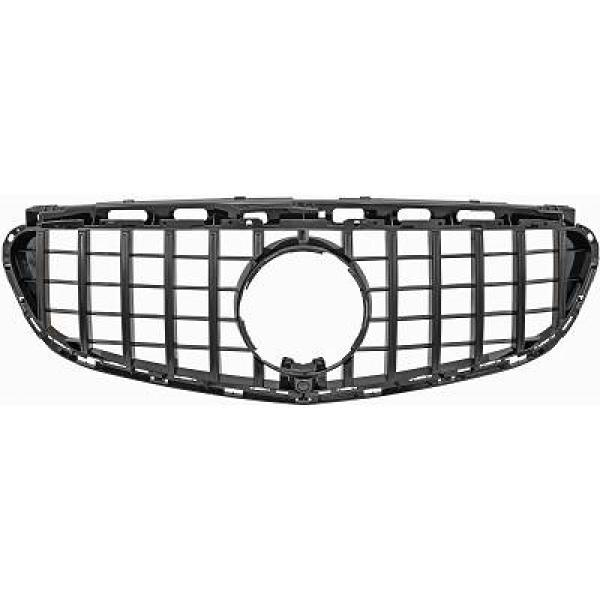 MERCEDES E-Class W212 13-16 Svart Panamericana Sportgrill AMG/GT-Look (med/utan ACC) DIEDERICHS i gruppen Välj bilmodell / Mercedes Benz / E-Class 09-16 (W212) / Styling / Grill hos DDESIGN Scandinavia AB (1617442)