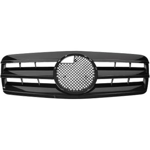 MERCEDES CLK-Class W208 97-02 Ribbad Svart Sportgrill AMG Sport-Look DIEDERICHS i gruppen Välj bilmodell / Mercedes Benz / CLK-Class 97-03 (W208) / Exterior hos DDESIGN Scandinavia AB (1625241)