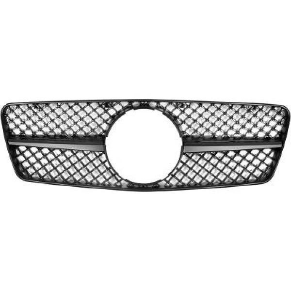 MERCEDES CLK-Class W208 97-02 Svart Sportgrill AMG Sport-Look DIEDERICHS i gruppen Välj bilmodell / Mercedes Benz / CLK-Class 97-03 (W208) / Exterior hos DDESIGN Scandinavia AB (1625441)