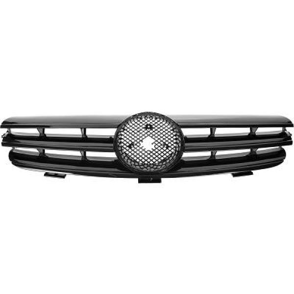 MERCEDES CLK-Class W209 02-09 Svart Sportgrill AMG Sport-Look DIEDERICHS i gruppen Välj bilmodell / Mercedes Benz / CLK-Class 02-10 (W209) / Styling hos DDESIGN Scandinavia AB (1626241)