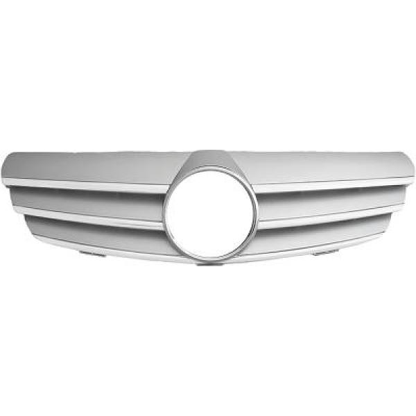MERCEDES CLK-Class W209 02+ Silver/Krom Sportgrill CL-Look DIEDERICHS i gruppen Välj bilmodell / Mercedes Benz / CLK-Class 02-10 (W209) / Styling hos DDESIGN Scandinavia AB (1626340)