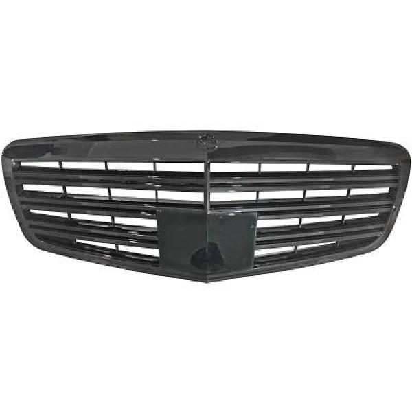 MERCEDES S-Class W221 05-13 Ribbad Svart Sportgrill S65 AMG-Look (utan radar) DIEDERICHS i gruppen Välj bilmodell / Mercedes Benz / S-Class 07-13 (W221) / Styling hos DDESIGN Scandinavia AB (1647341)