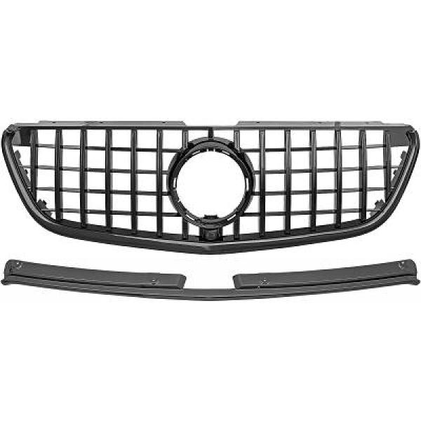 MERCEDES V-Class W447 14-19 Svart Panamericana Sportgrill AMG/GT-Look (med ADAS) (endast Vito) DIEDERICHS i gruppen Välj bilmodell / Mercedes Benz / Vito-Viano 14+ (W447) / Styling hos DDESIGN Scandinavia AB (1668143)