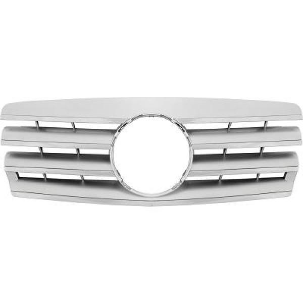 MERCEDES C-Class W202 93-00 Ribbad Silver/Krom Sportgrill AMG Sport-Look DIEDERICHS i gruppen Bilmodeller / Mercedes Benz / C-Class 93-01 (W202) / Styling / Grill hos DDESIGN AB (1670341)