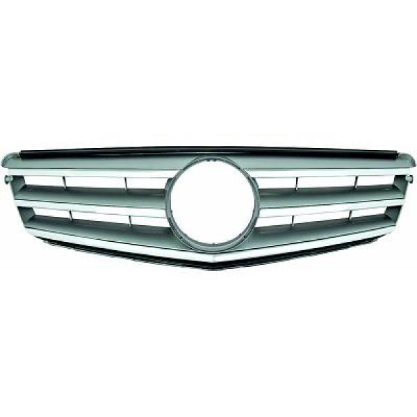 MERCEDES C-Class W204 07-11 Krom/Svart Avantgarde Sportgrill Utan Emblem DIEDERICHS i gruppen Välj bilmodell / Mercedes Benz / C-Class 07-15 (W204) / Styling hos DDESIGN Scandinavia AB (1672044)