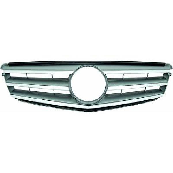 MERCEDES C-Class W204 07-11 Krom/Svart Avantgarde Sportgrill Utan Emblem DIEDERICHS i gruppen Bilmodeller / Mercedes Benz / C-Class 07-15 (W204) / Styling hos DDESIGN AB (1672044)