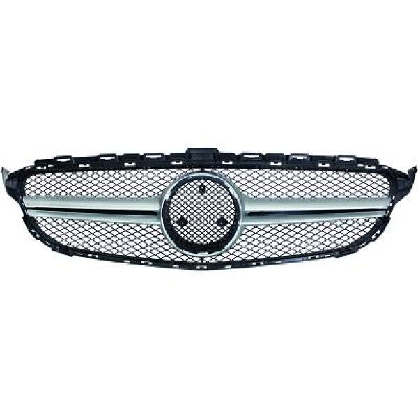 MERCEDES C-Class W205 14-18 Svart/Krom Sportgrill C63 AMG-Look DIEDERICHS i gruppen Välj bilmodell / Mercedes Benz / C-Class 15-21 (W205) / Styling hos DDESIGN Scandinavia AB (1673340)