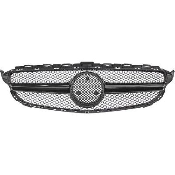 MERCEDES C-Class W205 14-18 Svart Sportgrill C63 AMG-Look DIEDERICHS i gruppen Välj bilmodell / Mercedes Benz / C-Class 15-21 (W205) / Styling hos DDESIGN Scandinavia AB (1673341)