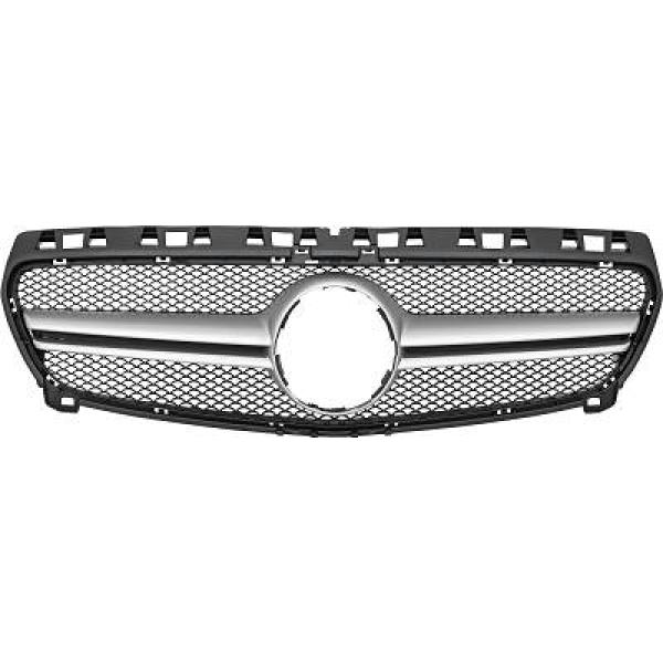 MERCEDES A-Class W176 12-15 Svart/Silver Sportgrill AMG-Look DIEDERICHS i gruppen Välj bilmodell / Mercedes Benz / A-Klass 12-18 (W176) / Styling hos DDESIGN Scandinavia AB (1682542)