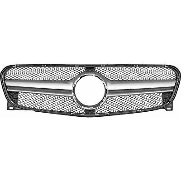 MERCEDES GLA-Class X156 14-16 Svart/Silver Sportgrill AMG Sport-Look DIEDERICHS i gruppen Välj bilmodell / Mercedes Benz / GLA-Class 14-20 (X156) / Styling hos DDESIGN Scandinavia AB (1682742)