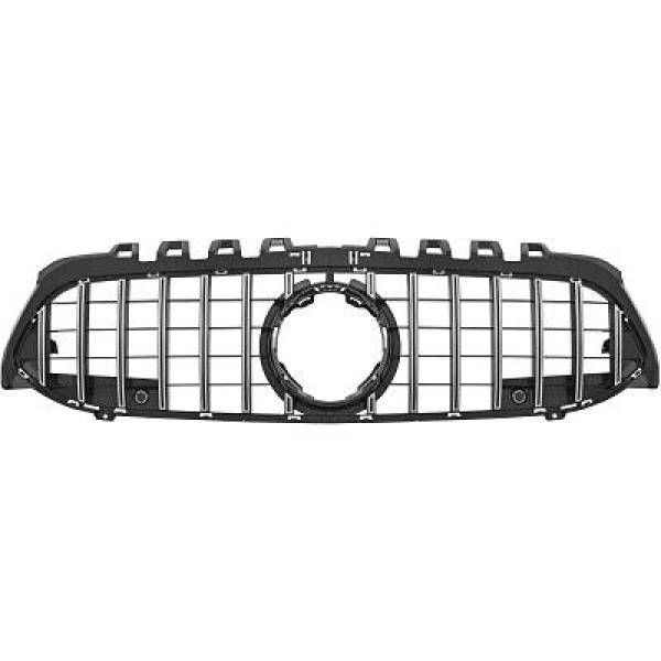 MERCEDES A-Class W177/V177 18+ Svart/Krom Panamericana Sportgrill AMG/GT-Look (med PDC och utan ADAS) DIEDERICHS i gruppen Välj bilmodell / Mercedes Benz / A-Klass 18+ (W177) hos DDESIGN Scandinavia AB (1683142)