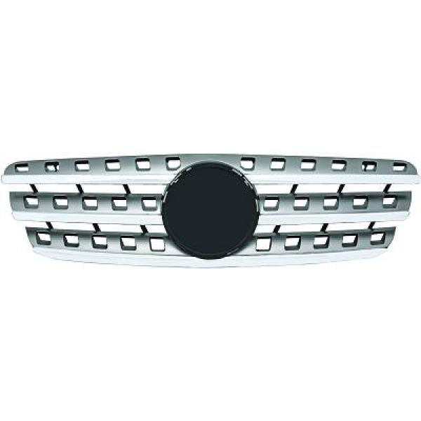 MERCEDES ML-Class W163 98-05 Ribbad Silver/Krom Sportgrill W164-Look DIEDERICHS i gruppen Välj bilmodell / Mercedes Benz / M-Class 97-05 (W163) / Styling / Grill hos DDESIGN Scandinavia AB (1690340)