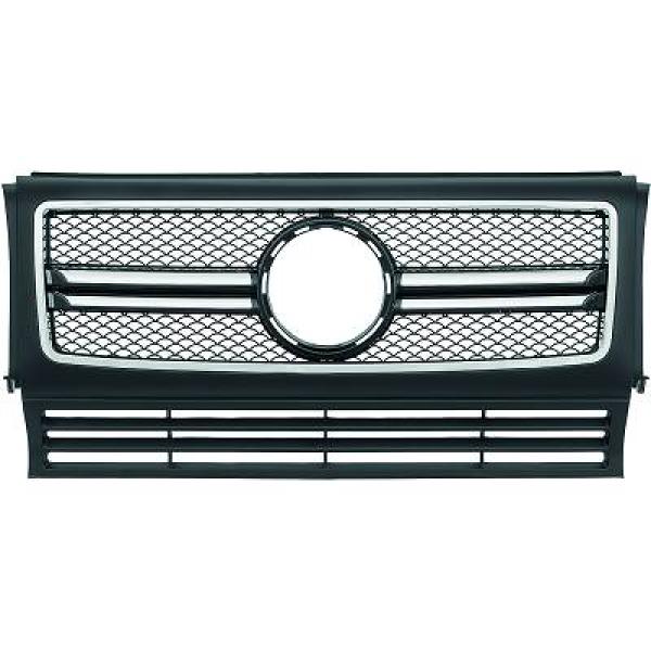 MERCEDES G-Class W463 (Geländewagen) 90-15 Svart/Krom Sportgrill G55 AMG-Look DIEDERICHS i gruppen Välj bilmodell / Mercedes Benz / G-Class 90-18 (W463) / Styling hos DDESIGN Scandinavia AB (1695540)