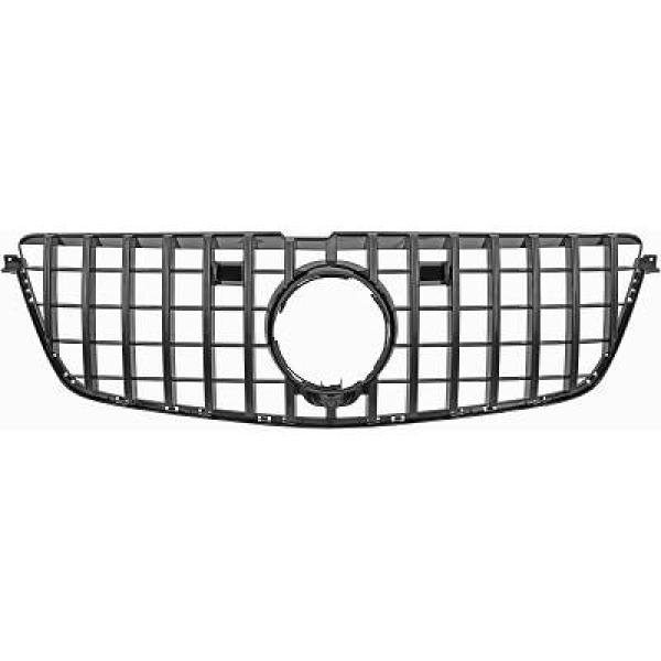 MERCEDES GL-Class X166 12-15 Svart Panamericana Sportgrill AMG/GT-Look (med ADAS) DIEDERICHS i gruppen Välj bilmodell / Mercedes Benz / GL-Class 12-19 (X166) hos DDESIGN Scandinavia AB (1697343)