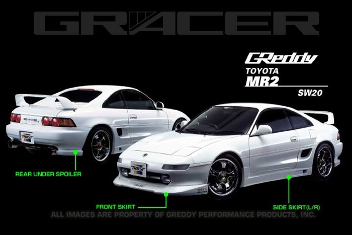 17010063 Toyota MR2 90-96 Sidokjolar GReddy