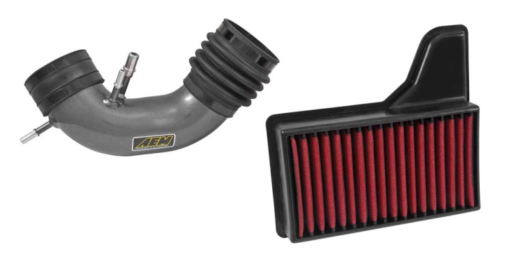 22-687C Mustang GT 5.0L F/I HCA 15-17 Luftfilterkit CAI Grått AEM