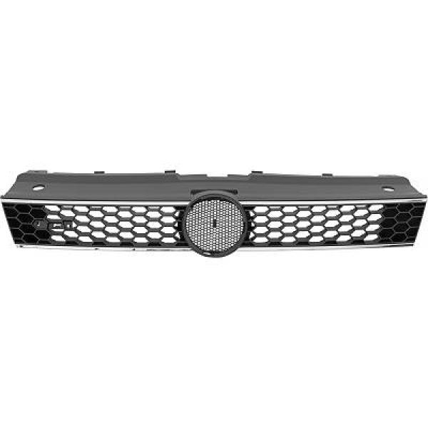 VW POLO 09-17 Honeycomb Svart/Krom Sportgrill GTD-Look DIEDERICHS i gruppen Välj bilmodell / VW / Polo 09-16 / Styling hos DDESIGN Scandinavia AB (2206841)