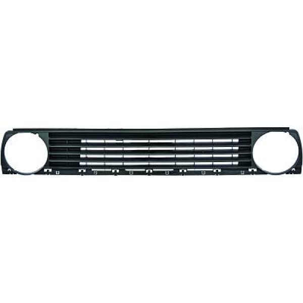 VW GOLF MK2 83-91 Ribbad Svart Sportgrill DIEDERICHS i gruppen Välj bilmodell / VW / Golf 2 83-92 / Styling hos DDESIGN Scandinavia AB (2211340)