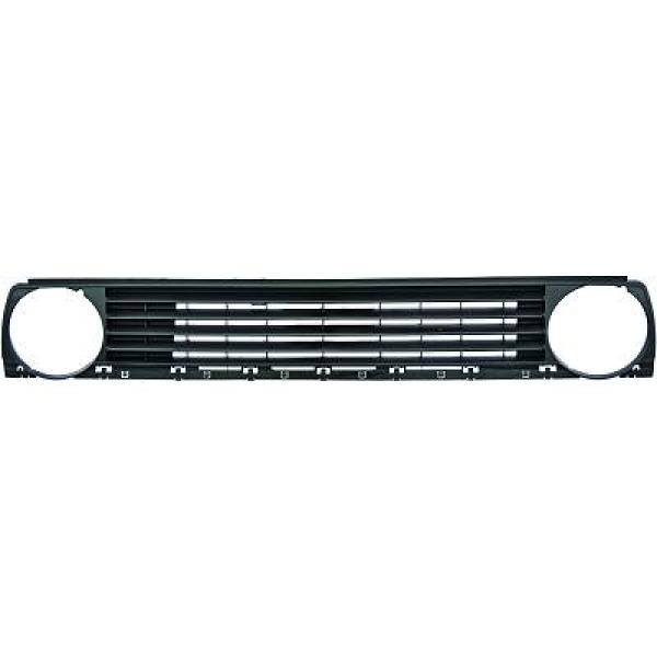 VW GOLF MK2 83-91 Ribbad Svart Sportgrill DIEDERICHS i gruppen Bilmodeller / VW / Golf 2 83-92 / Styling hos DDESIGN AB (2211340)