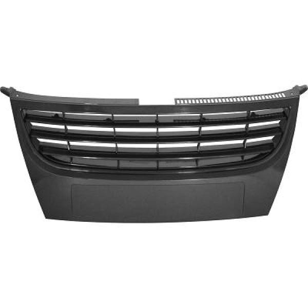 VW TOURAN 06-10 Ribbad Svart Sportgrill Utan Emblem DIEDERICHS i gruppen Välj bilmodell / VW / Touran / Styling hos DDESIGN Scandinavia AB (2295740)