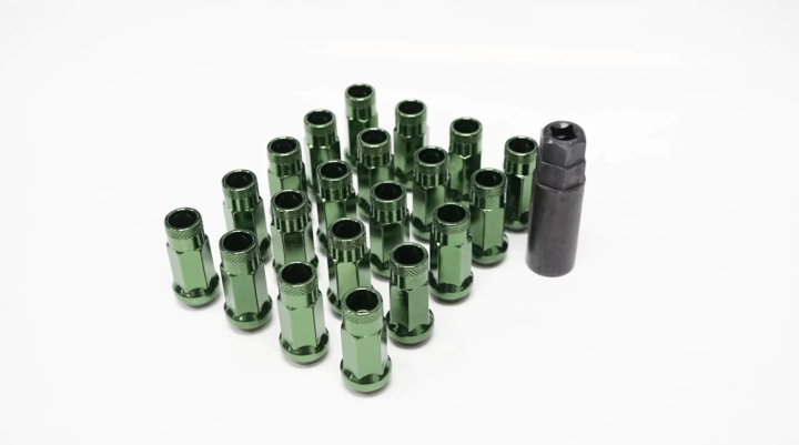 Muteki SR48 Hjulmuttrar Mörkgröna (M12×1.25)