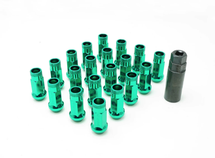 Muteki SR48 Hjulmuttrar Gröna (M12×1.25)