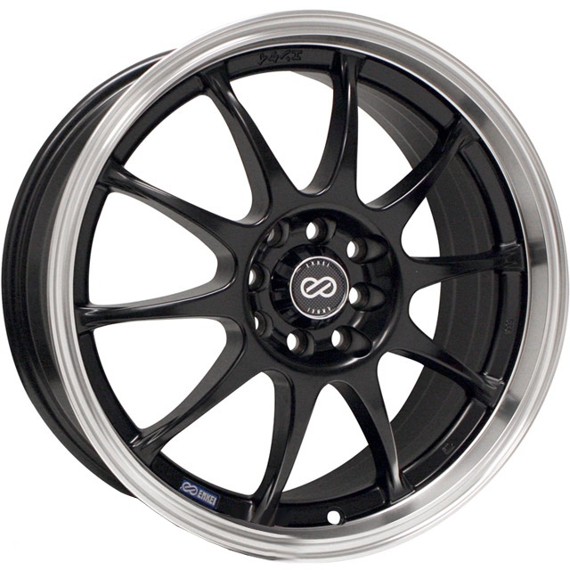 409-565-11BK ENKEI J10, 15X6.5, 38, 4X100/108, Svart / Polerad