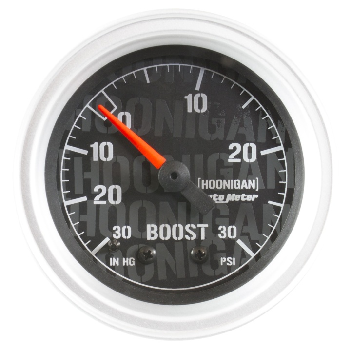 4303-09000 Laddtrycksmätare / Vakuum 52mm 30 PSI (Mekanisk) Autometer / Hoonigan