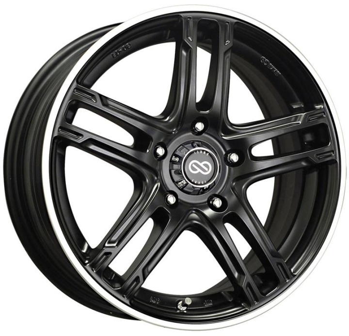 434-770-6550BKM ENKEI FD-05, 17X7, 50, 5X114.3, 72.6, Svart / Polerad