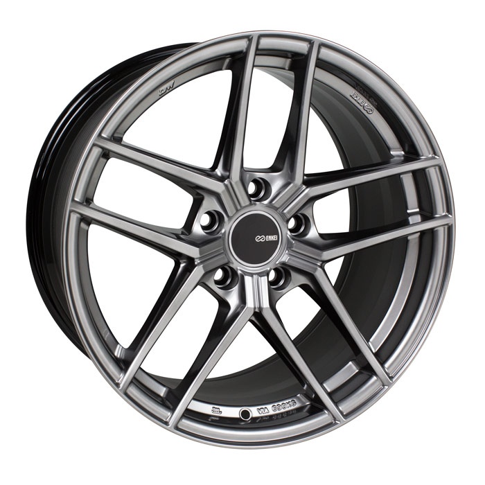 498-980-4445HS Enkei TY5, 19x8, 45mm, 5x112, 72.6mm, Hyper Silver