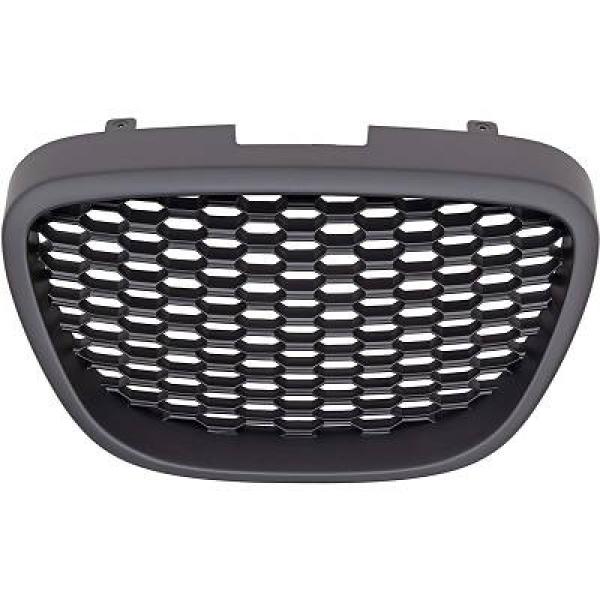 SEAT LEON 04-09 Mattsvart Sportgrill Honeycomb DIEDERICHS i gruppen Välj bilmodell / Seat / Leon Mk2 05-11 / Styling / Grill hos DDESIGN Scandinavia AB (7432140)